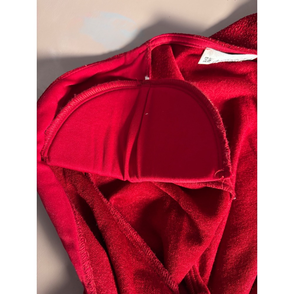 Dress Barn‎ Red Sparkle Glitter Knit Two Piece Set Top Cardigan Women's L - Picture 11 of 11